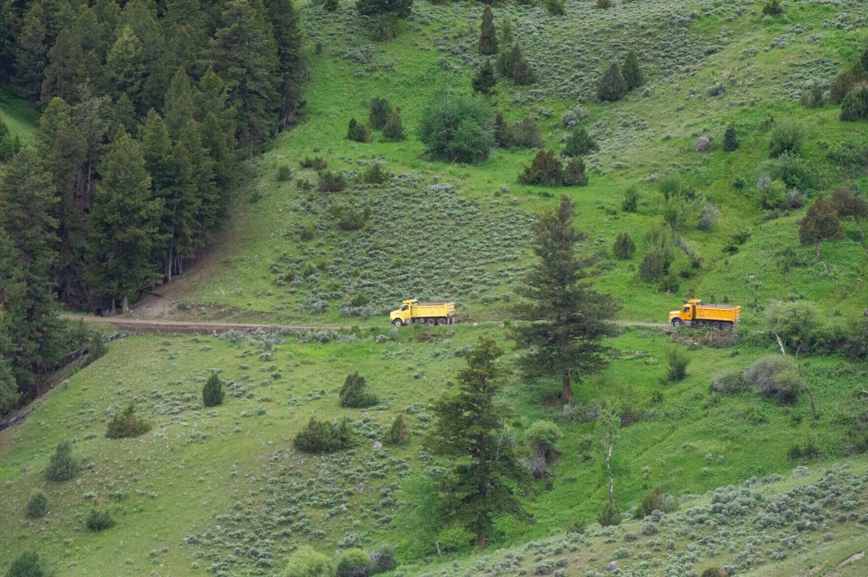 Yellowstone flood flyover